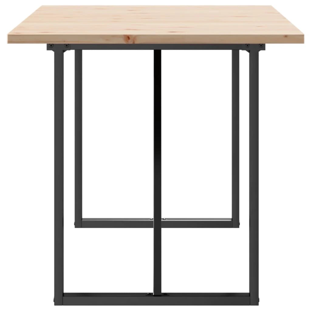 vidaXL VidaXL Dining Table 140x80x75.5 Pine CastIron Home - Dining Table