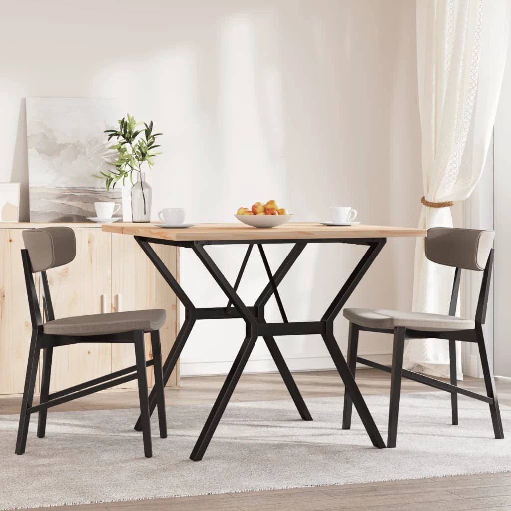 VidaXL Dining Table 90x90 Cast Iron Frame Home by vidaXL