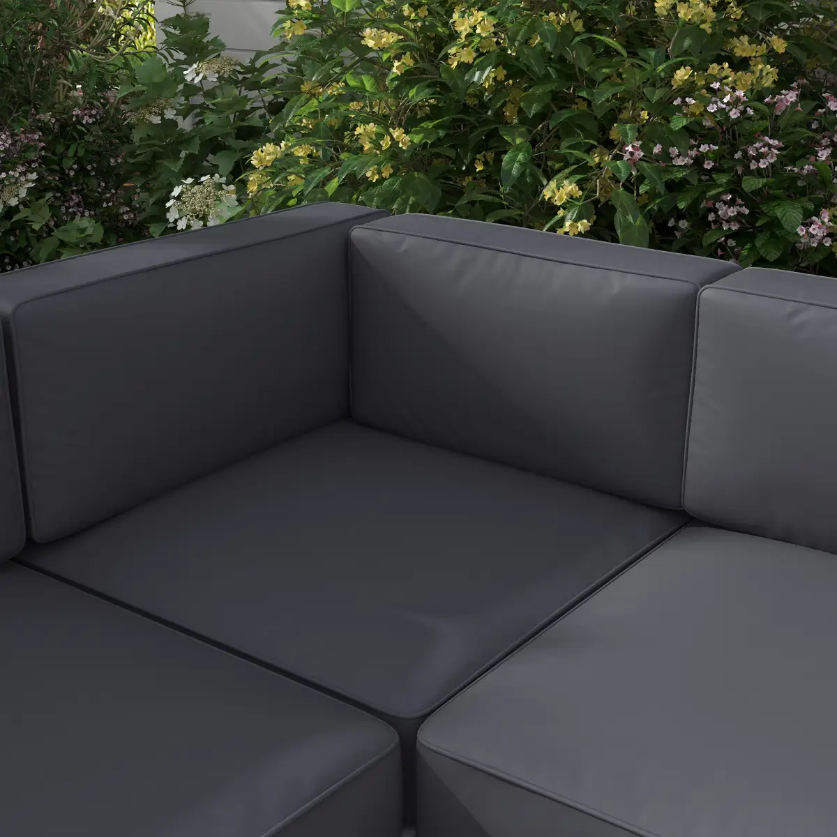Outsunny Outsunny 5 PCs Garden Sofa Set w/ Cushions, Aluminium Furniture Sets, Gold - Garden Sofa Sets