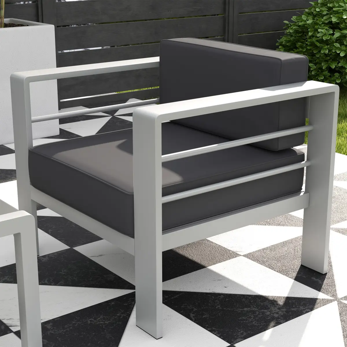 Outsunny Outsunny 5 PCs Garden Sofa Set w/ Cushions, Aluminium Furniture Sets, Gold - Garden Sofa Sets