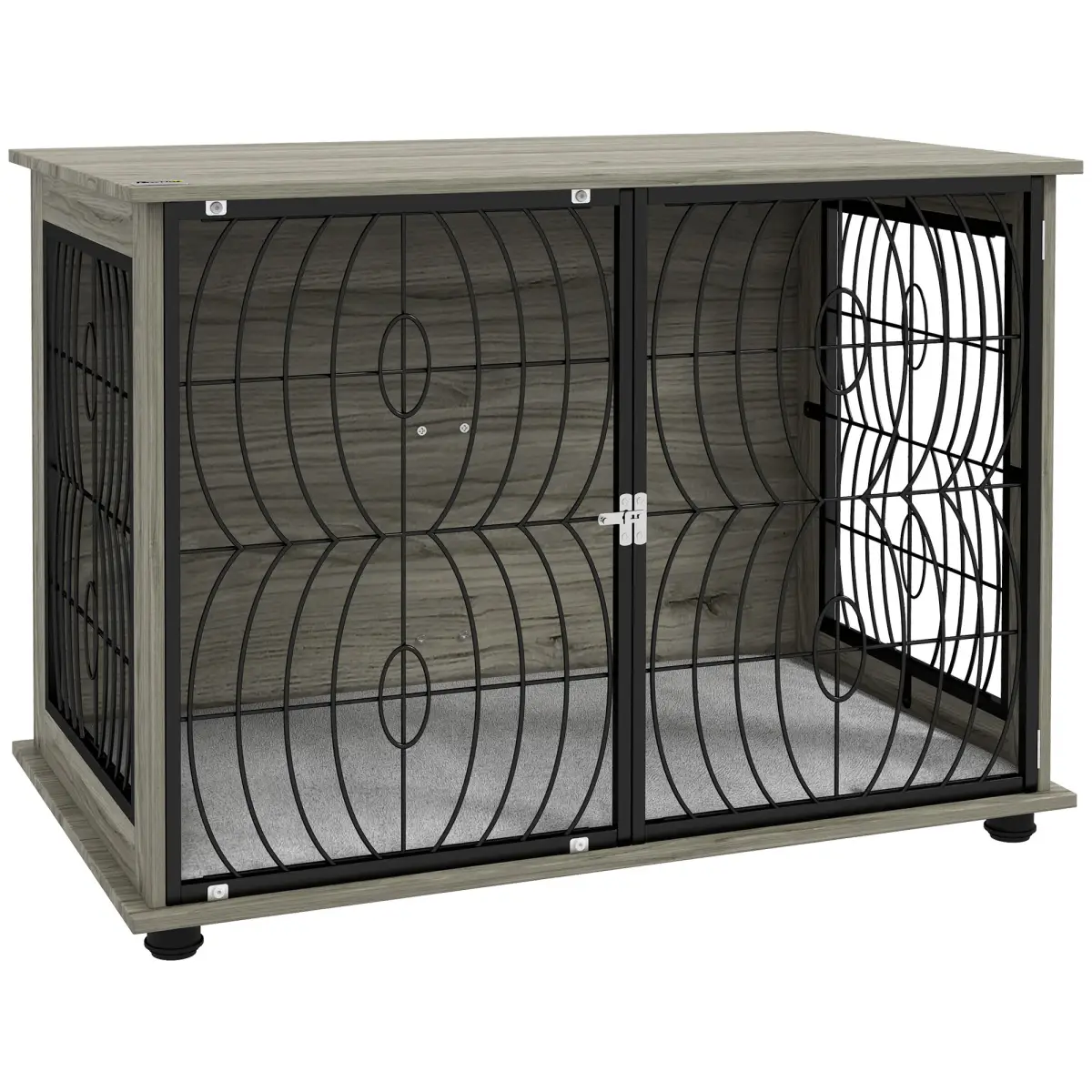 PawHut PawHut 29.5" Dog Crate Furniture End Table w/ Cushion for Medium Dogs - Dog Crate