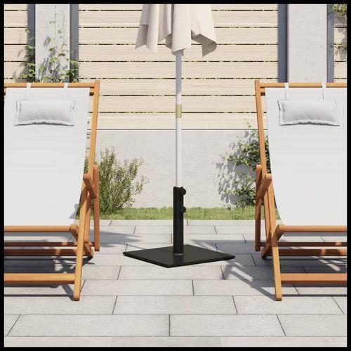 vidaXL vidaXL Parasol Base 17 kg Square with Adjustable Holders for Outdoor Umbrellas - Parasol