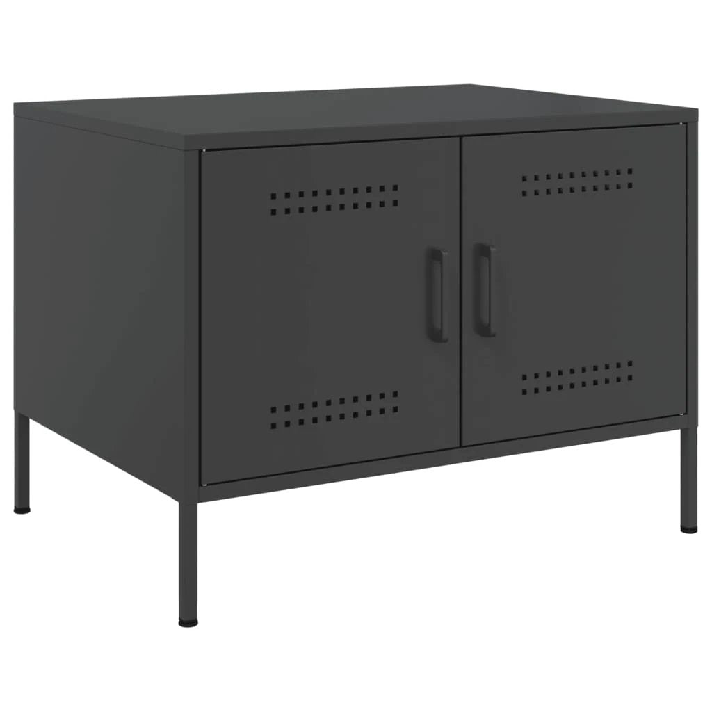 VidaXL Coffee Table 68x50x50.5 Cold Rolled Steel Black by vidaXL