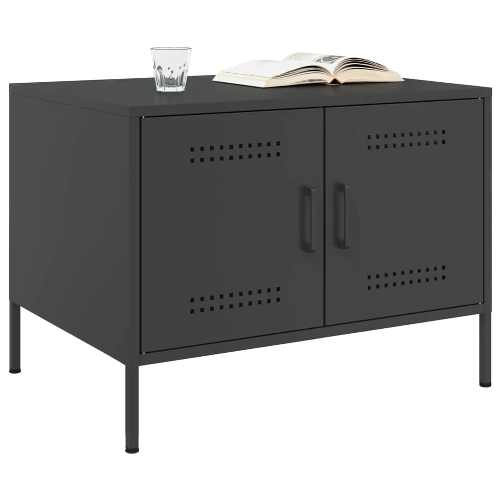 VidaXL Coffee Table 68x50x50.5 Cold Rolled Steel Black by vidaXL