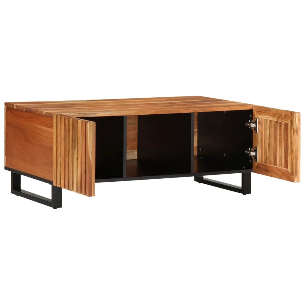 VidaXL Coffee Table 100x55x40 Solid Acacia Wood Living Room by vidaXL