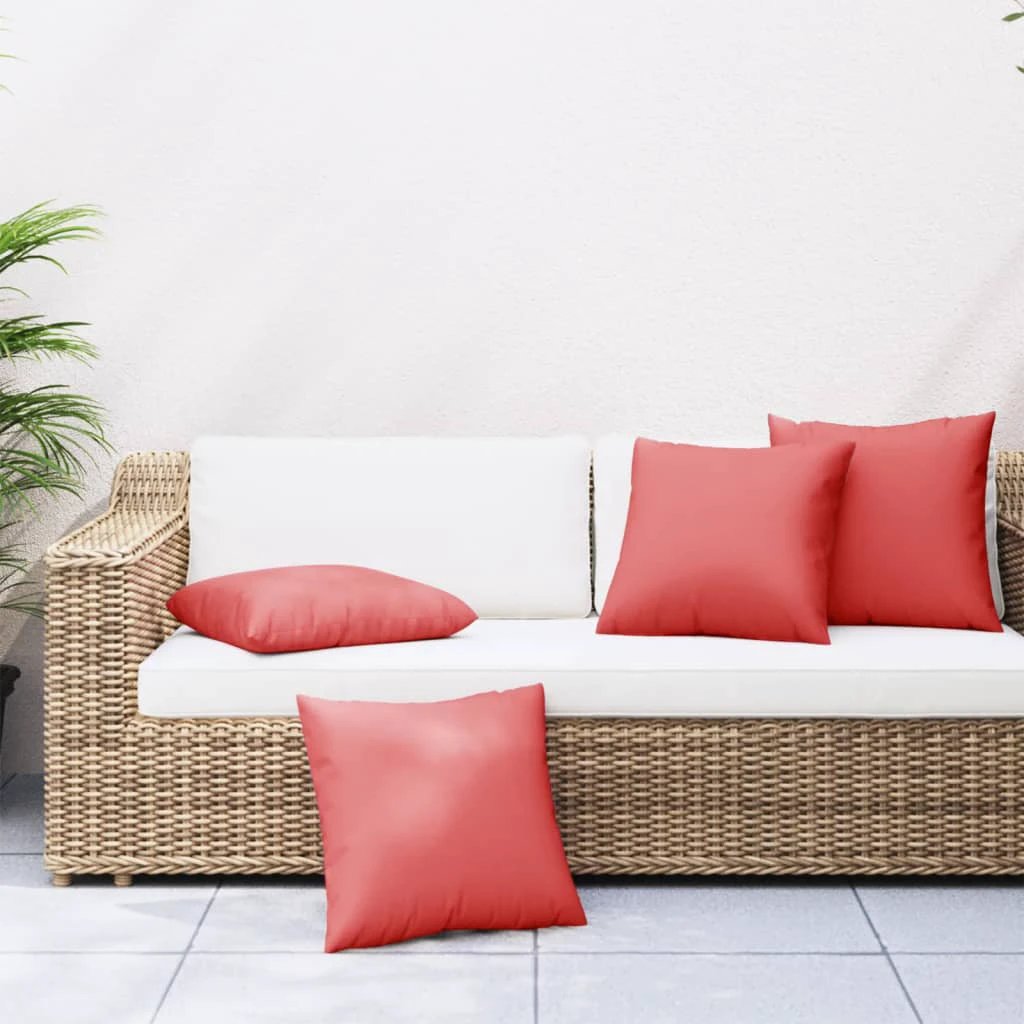 VidaXL Sofa Cushions 40x40 cm Beige Polyester Outdoor 4 Pcs by vidaXL