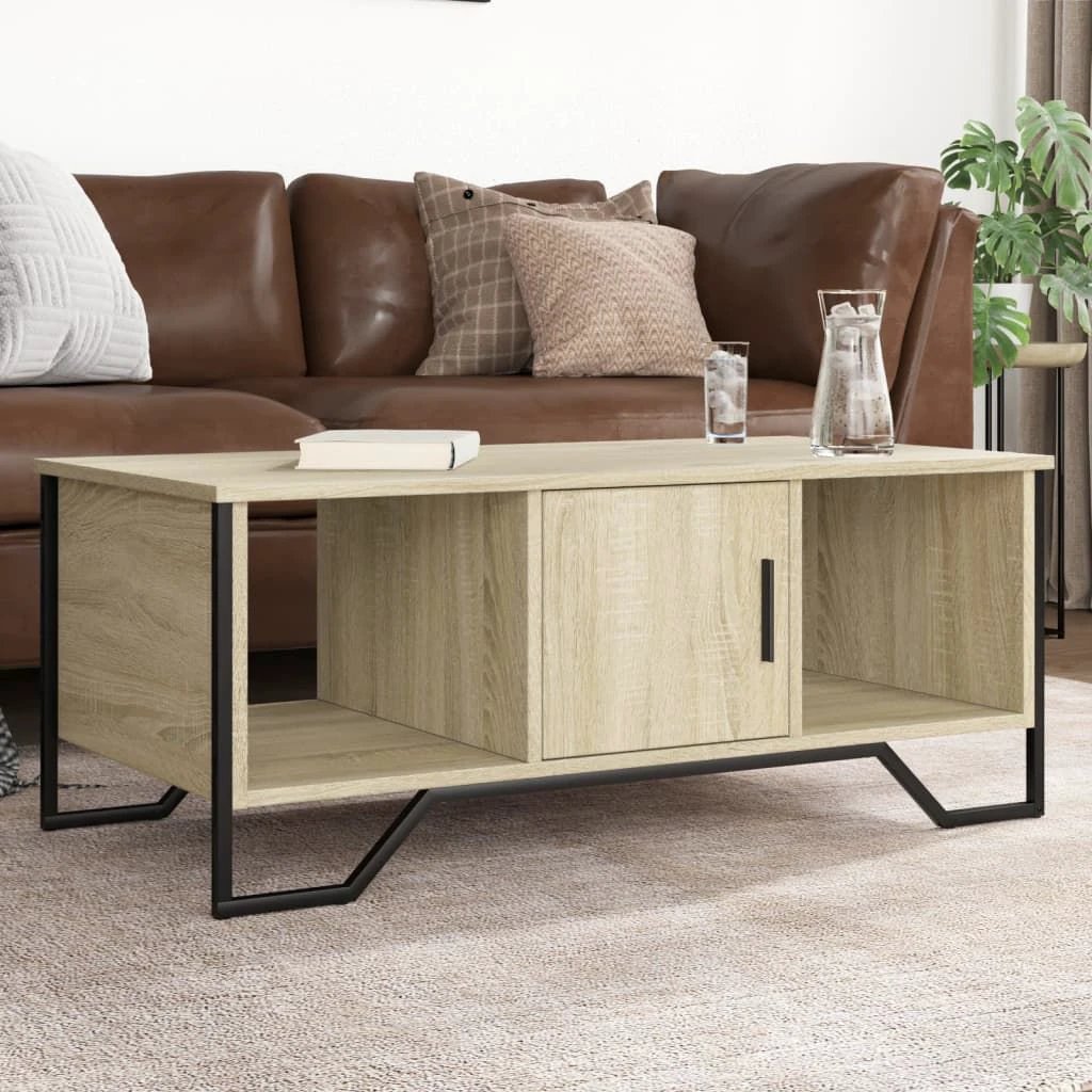 vidaXL VidaXL Black Engineered Wood Coffee Table 100x51x40 Cm - Coffee Table