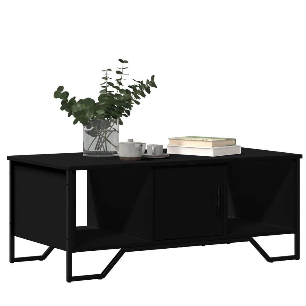vidaXL VidaXL Black Engineered Wood Coffee Table 100x51x40 Cm - Coffee Table