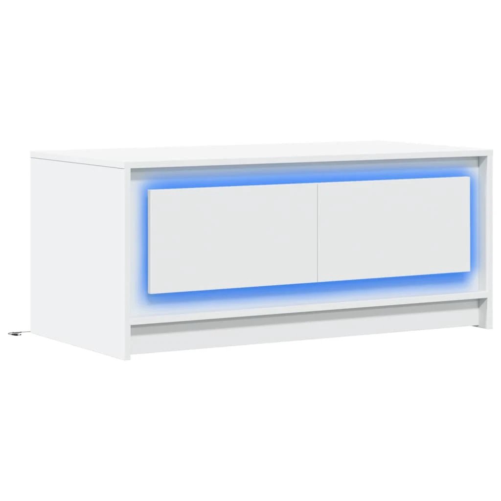 VidaXL Coffee Table 120 x 60 x 40 Cm With LED Lights For Modern Living Rooms Home Decor by vidaXL
