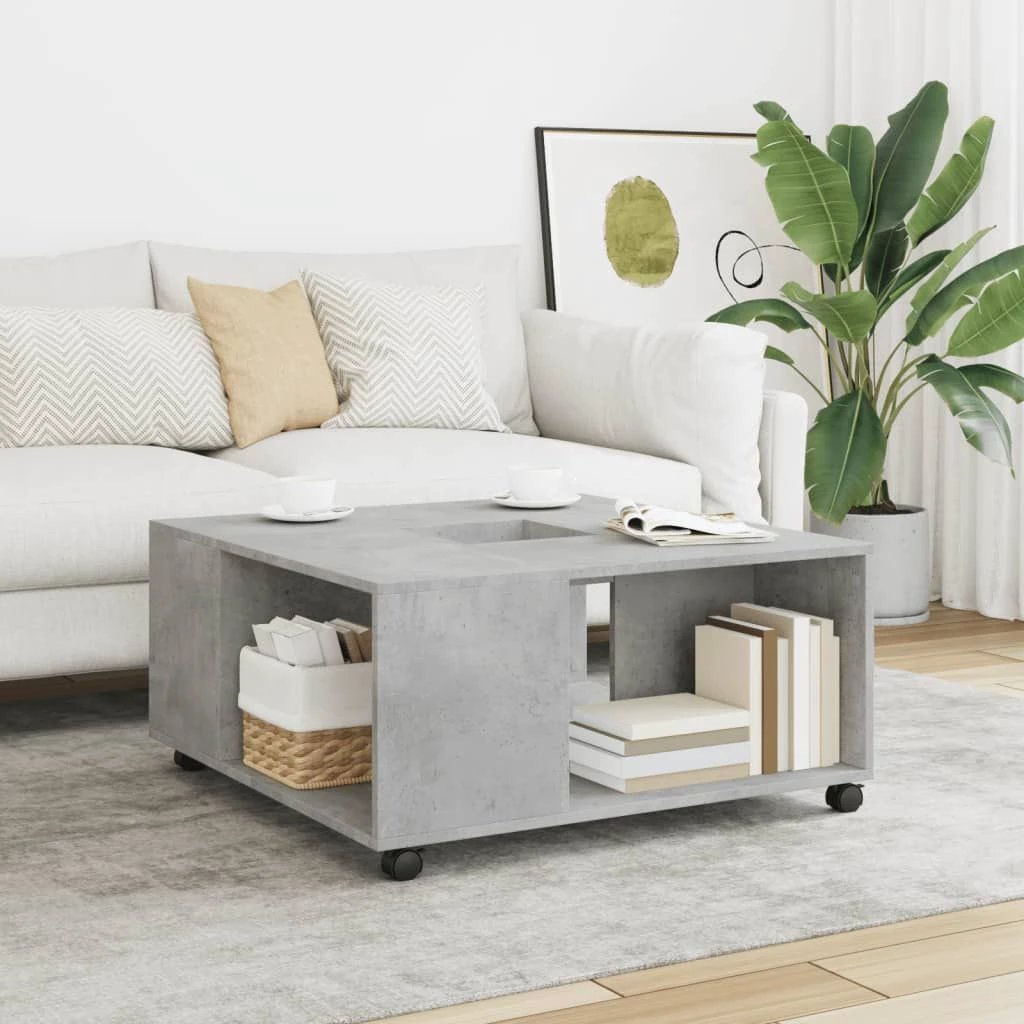 VidaXL Coffee Table 80x80x40 cm Engineered Wood Living Room by vidaXL