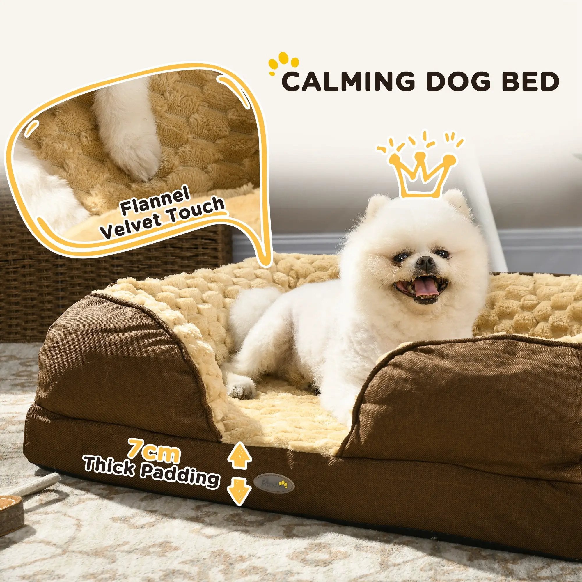 PawHut PawHut Dog Bed Calming Pet Bed Dog Mattress for Small Dogs - Dog Beds