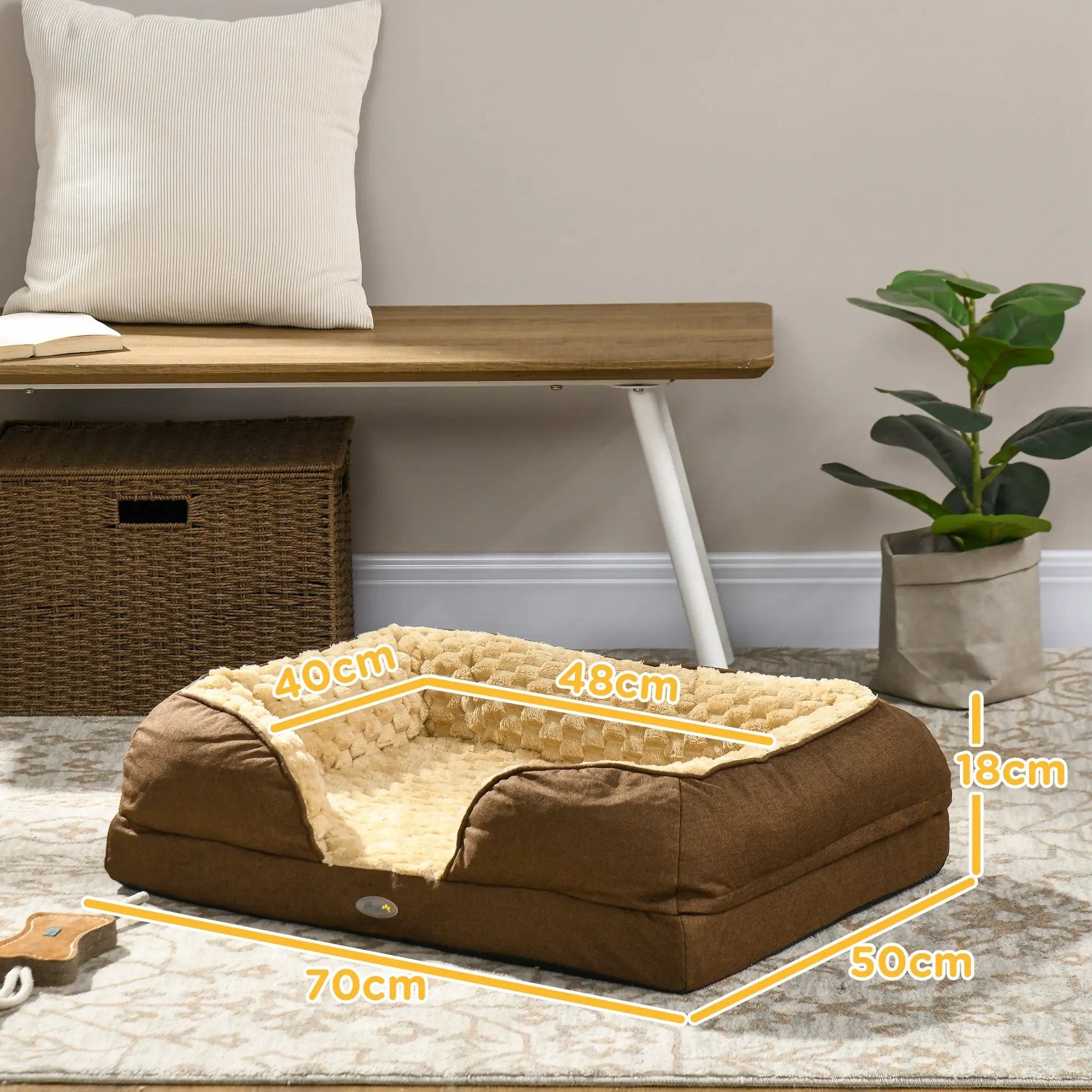 PawHut PawHut Dog Bed Calming Pet Bed Dog Mattress for Small Dogs - Dog Beds