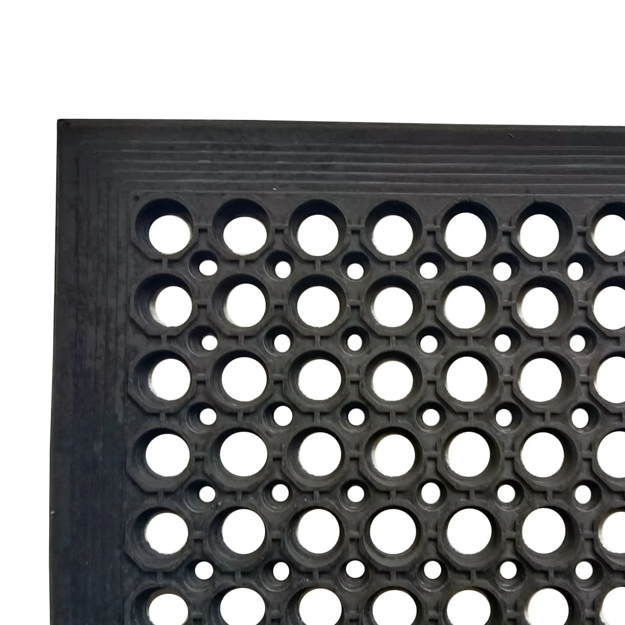 Floortex® Doortex® Open-Top Black Anti-Fatigue Mat - Rug