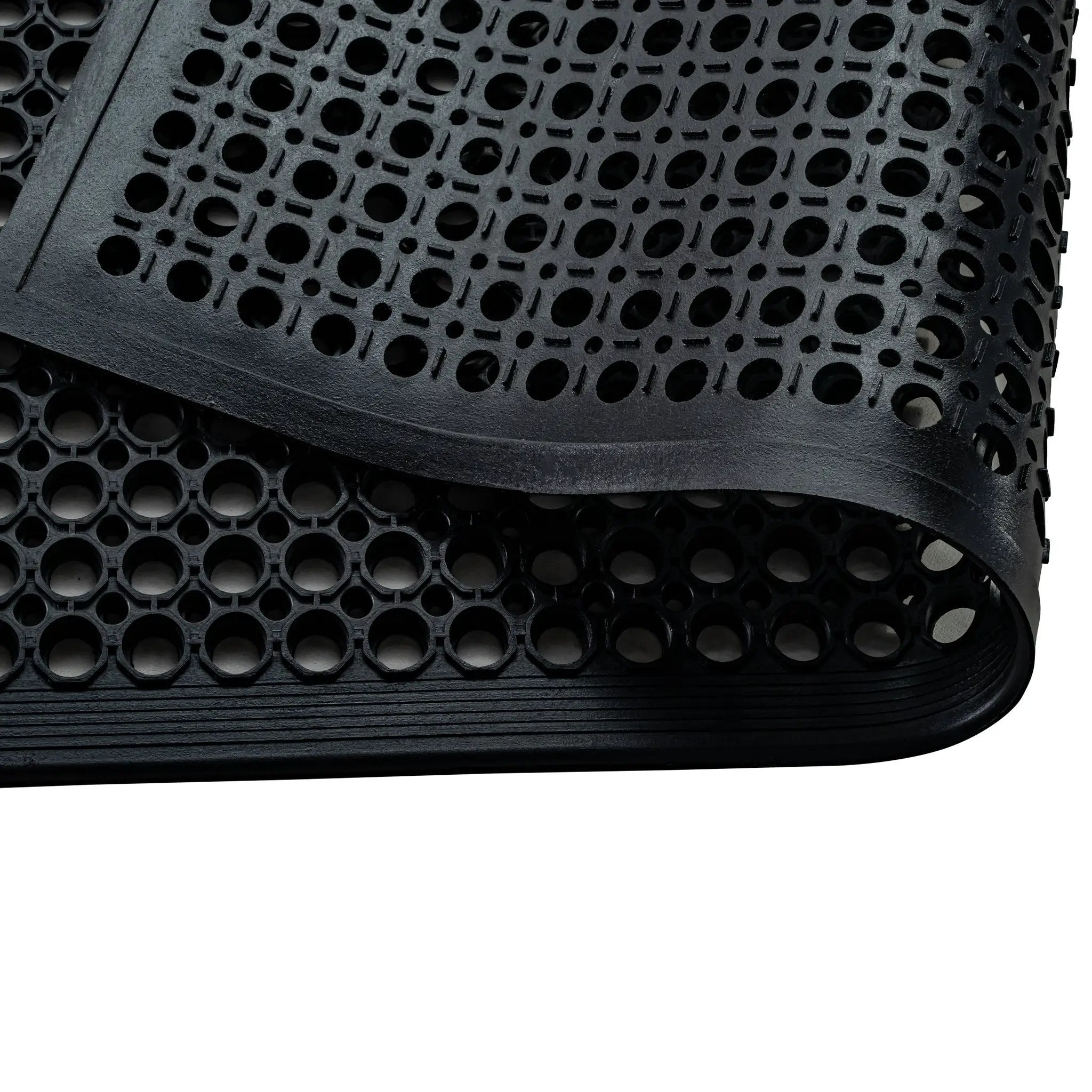 Floortex® Doortex® Open-Top Black Anti-Fatigue Mat - Rug