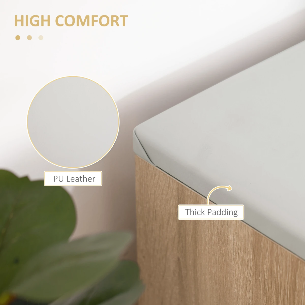 HOMCOM HOMCOM Sit On Shoe Storage 3 Compartments - Shoe Storage