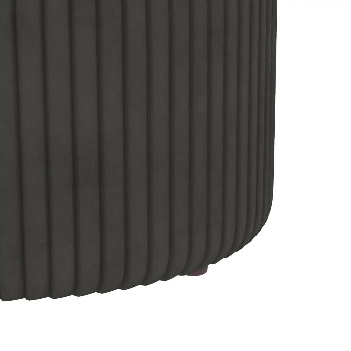 HOMCOM HOMCOM Round Pouffe, Storage Footstool with Cushioned Top - Footstool