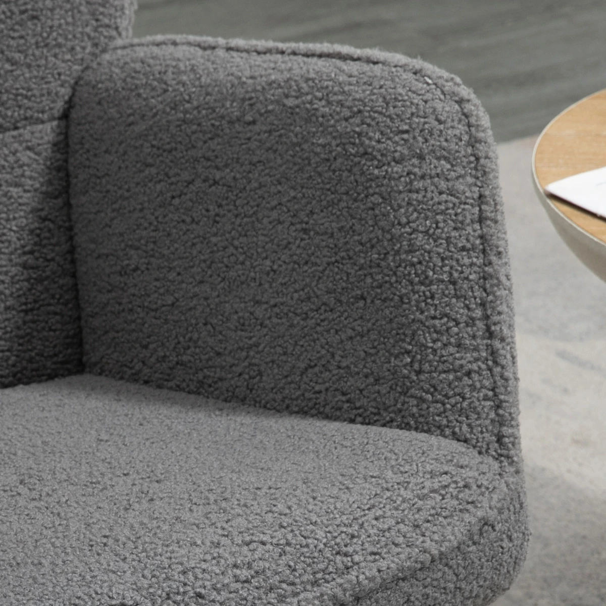 HOMCOM HOMCOM Wingback Rocker Plush Nursing - Accent Chair