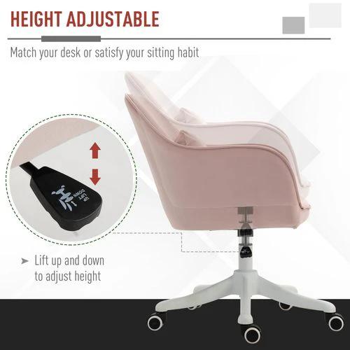 Vinsetto Office Chair with Adjustable Height and USB Powered Vibration Massage for Comfortable Home Office Use by Vinsetto