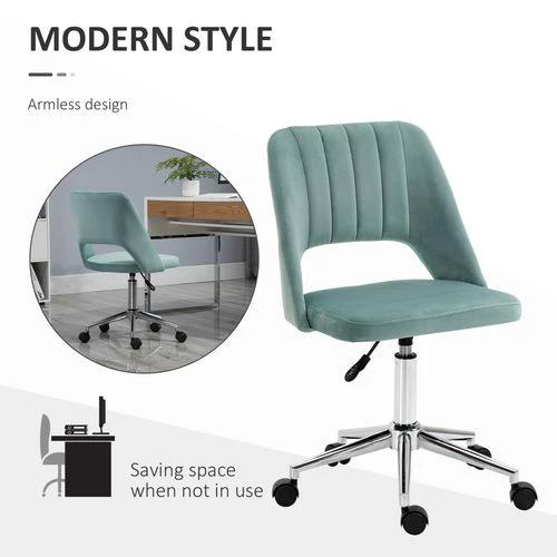 Vinsetto Vinsetto Mid-Back Swivel Office Chair with Adjustable Height and Armless Design for Home Office and Study Use - Office Chair