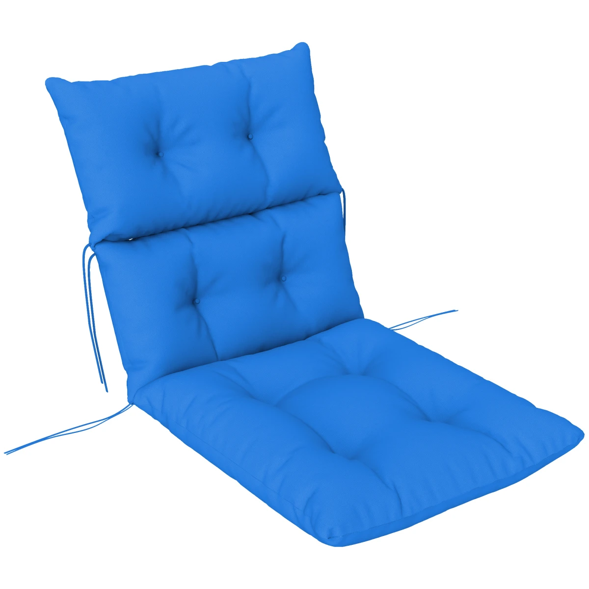 Outsunny Outsunny Adirondack Chair Cushion Rocking Chair Cushion w/ Ties - Sun Lounger