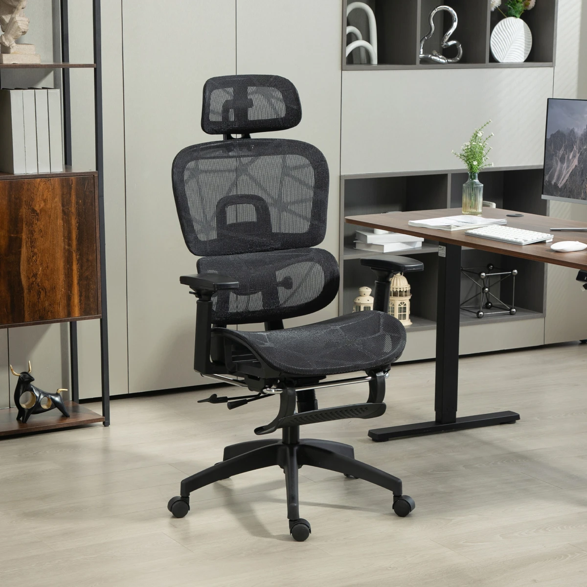 Homcom Ergonomic Office Chair Adjustable 3D Armrests Home by HOMCOM