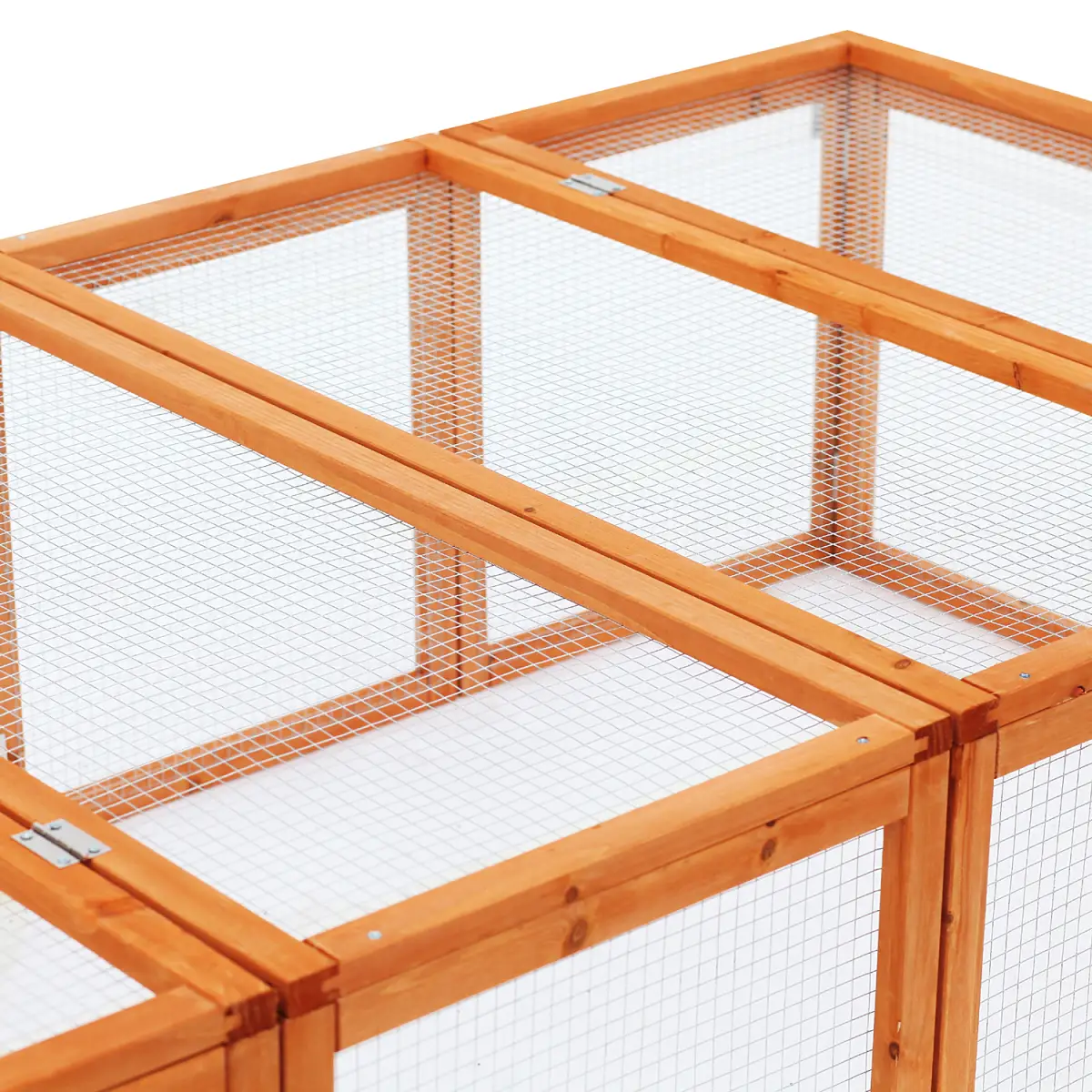 PawHut PawHut Wooden Rabbit Hutch Cage House with Wire Mesh - Rabbit Hutch
