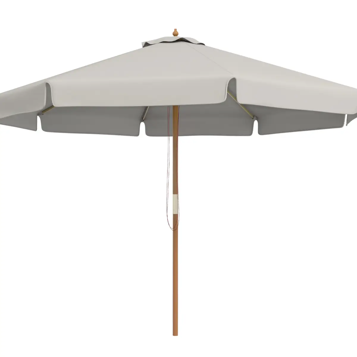 Outsunny Outsunny Cream White Sun Parasol - Water-Resistant with Wooden Frame - Parasol