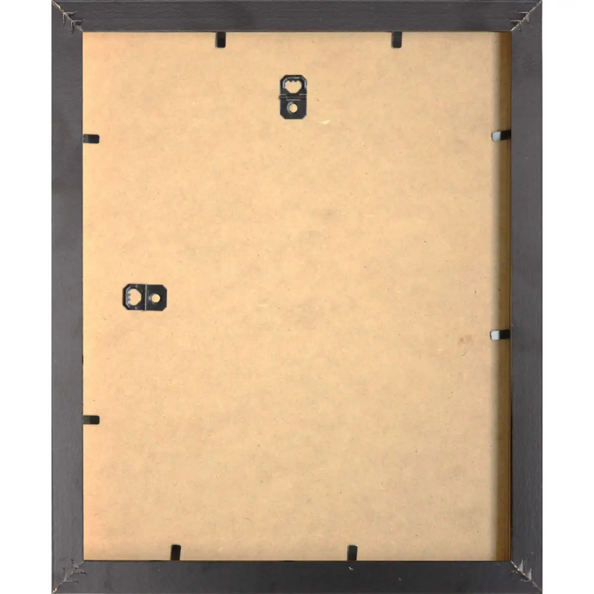 Unbranded Foil Wrapped MDF Picture Photo Frame Fitted with Perspex Plexiglass, Black Frame - Photo Frame