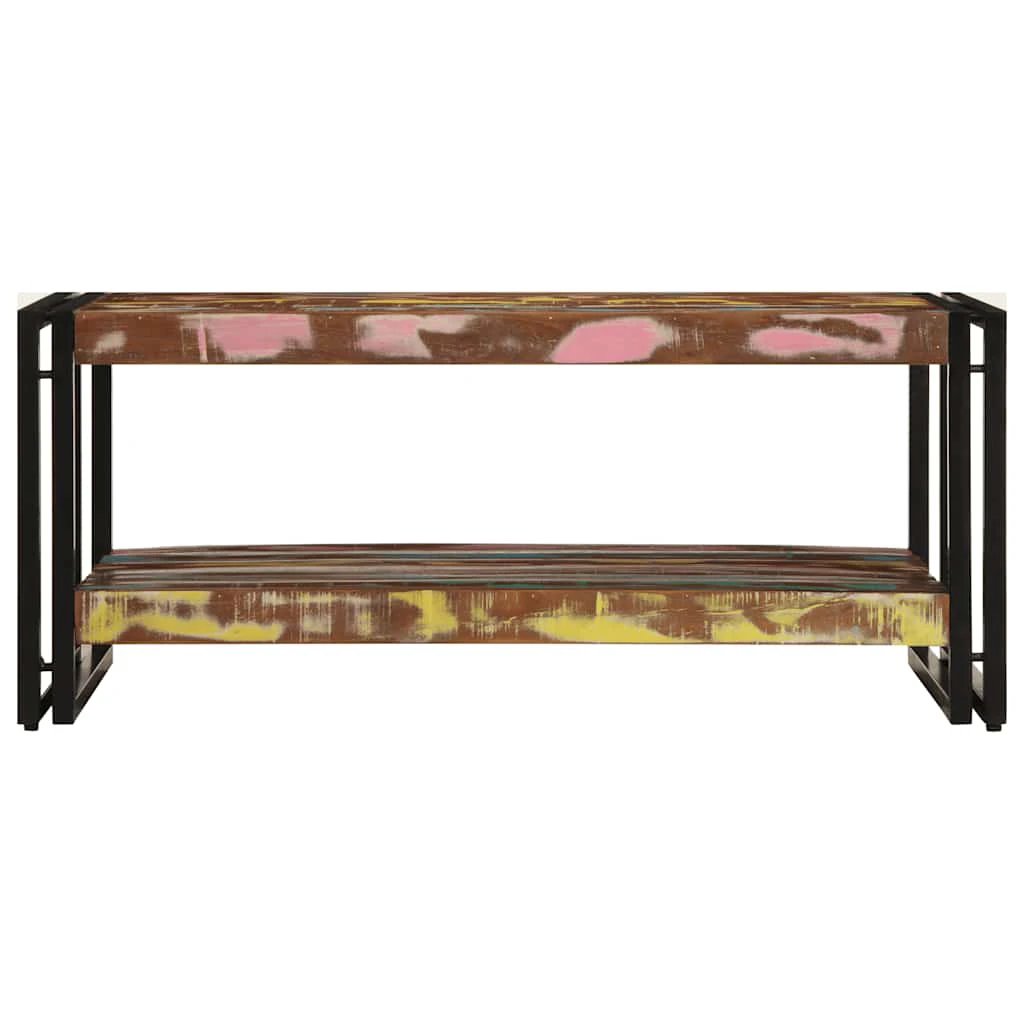 VidaXL Coffee Table 90x50x38 cm Multicolour Solid Reclaimed Wood For Living Room Decor by vidaXL