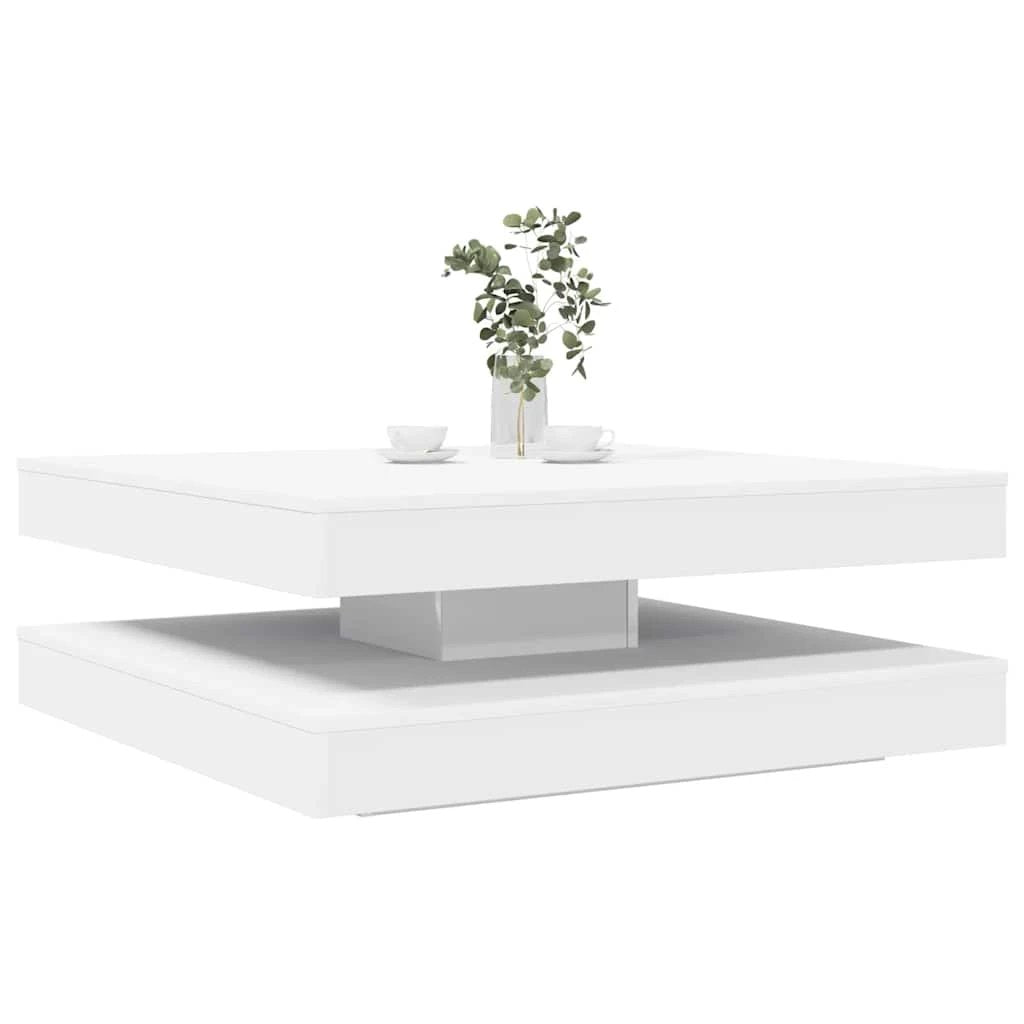 vidaXL Coffee Table 90x90x34.5 Cm 360 Degree Rotatable Modern Centerpiece For Living Room by vidaXL