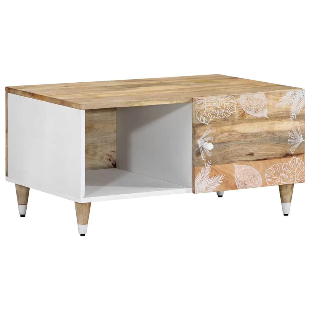 vidaXL Coffee Table 80x50x40 cm Solid Mango Wood by vidaXL
