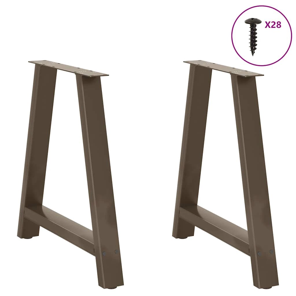 VidaXL A-Frame Coffee Table Legs 80x72 cm Steel by vidaXL