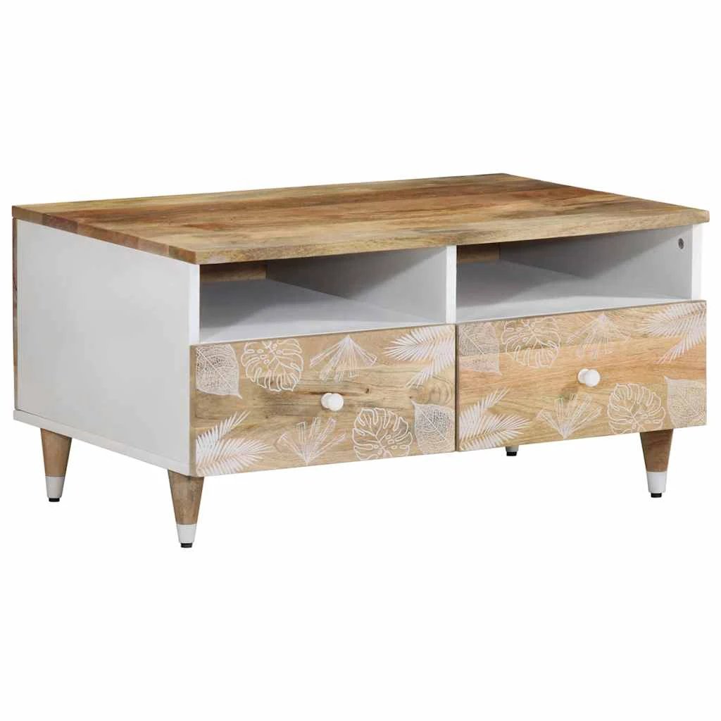 vidaXL Coffee Table 80x54x40 cm Solid Mango Wood Durable Finish for Living Room Decor by vidaXL