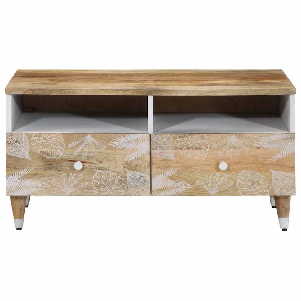 vidaXL Coffee Table 80x54x40 cm Solid Mango Wood Durable Finish for Living Room Decor by vidaXL