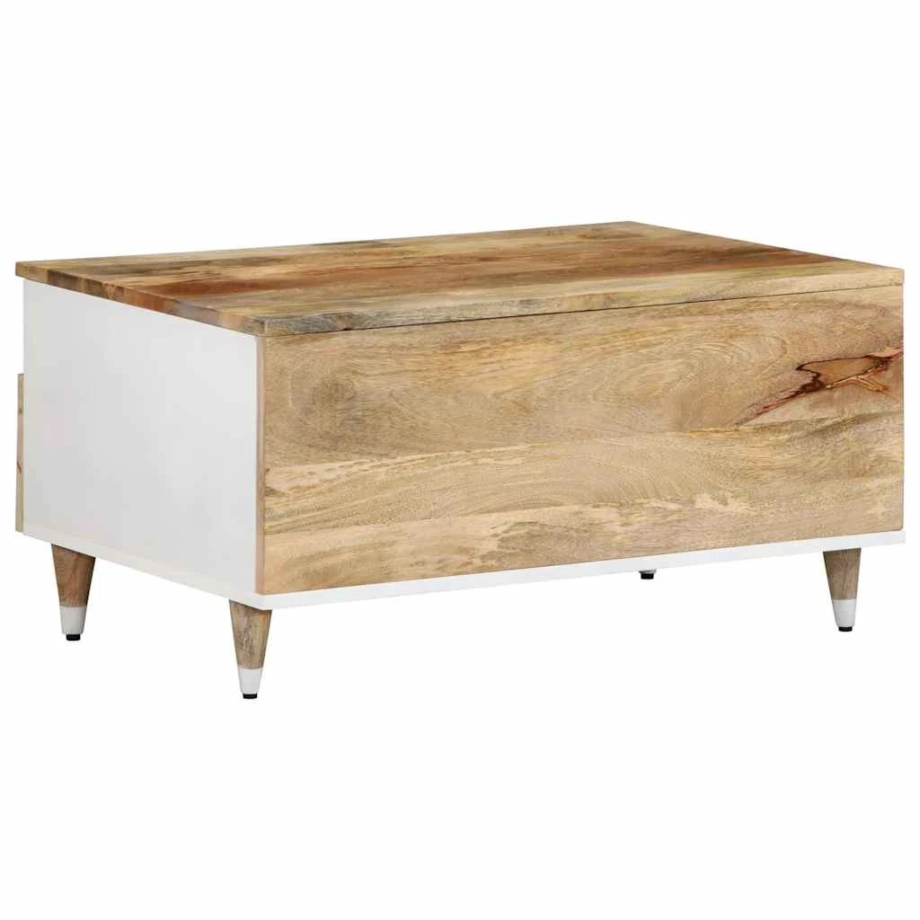 vidaXL vidaXL Coffee Table 80x54x40 cm Solid Mango Wood Durable Finish for Living Room Decor - Coffee Table