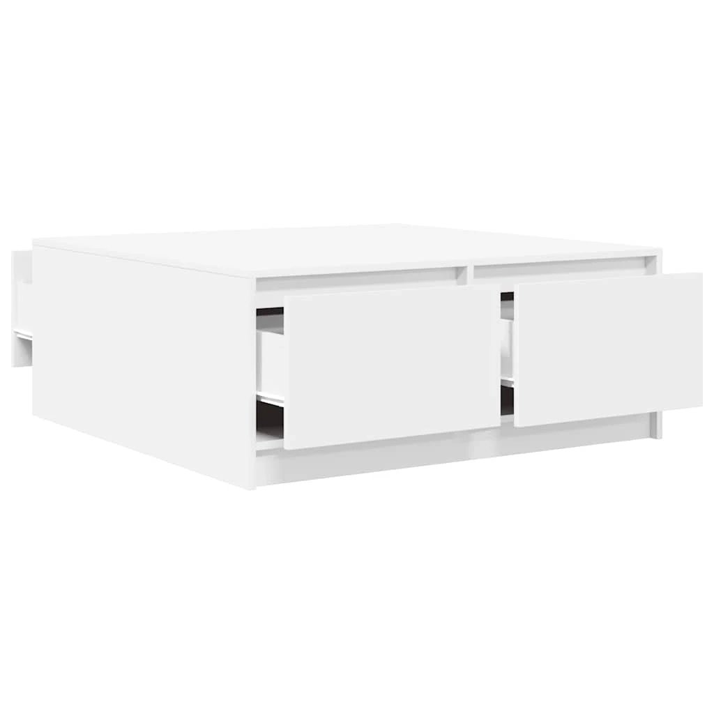 vidaXL VidaXL Coffee Table 100x100x40 cm with Drawers Living Room - Coffee Table