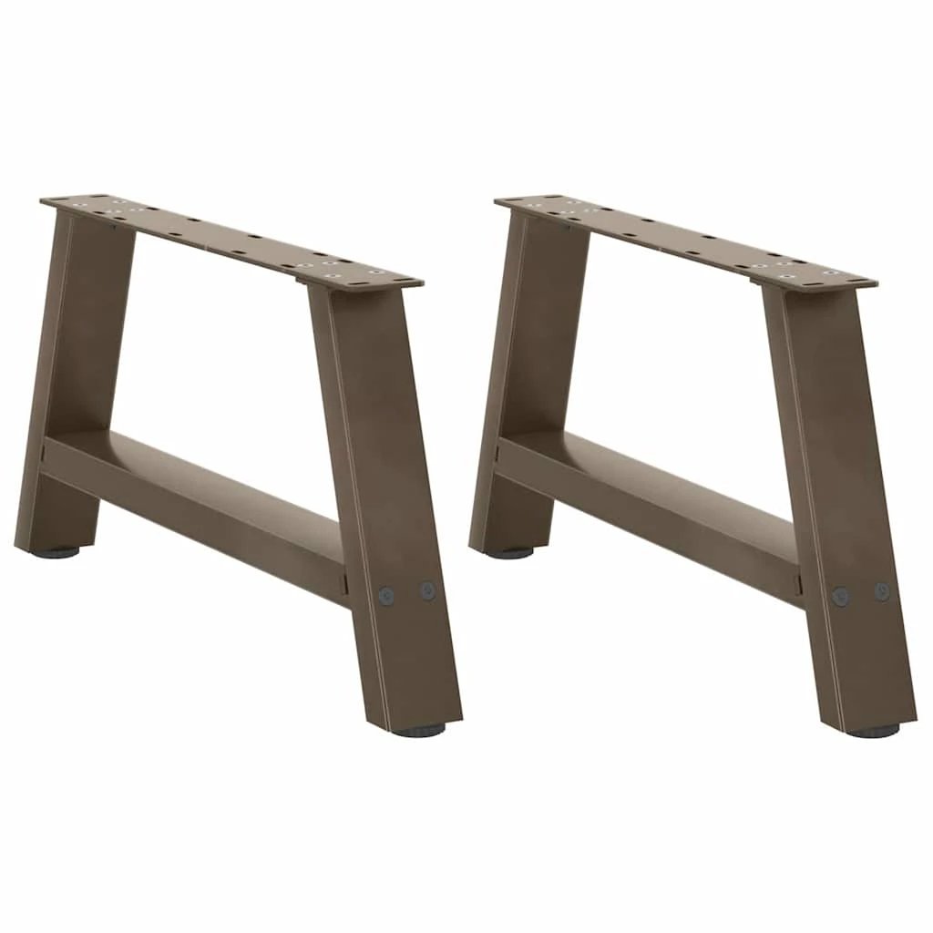 VidaXL A Shaped Coffee Table Legs 70x30-31 cm Powder Coated Steel Heavy Duty Set of 2 for DIY Furniture by vidaXL