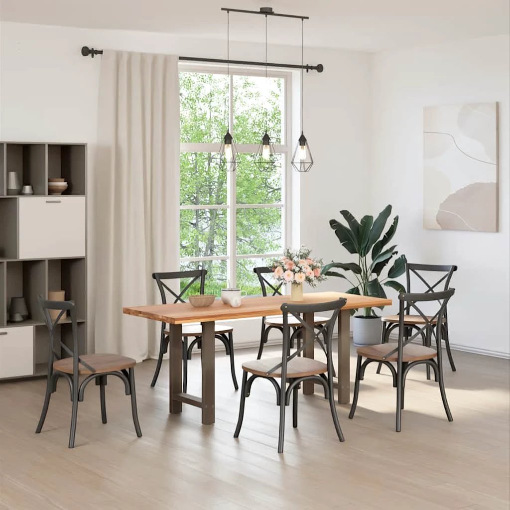 vidaXL VidaXL Coffee Table Legs 50x72 To 73 cm PowderCoated Steel Sturdy DIY Table Support - Coffee Table