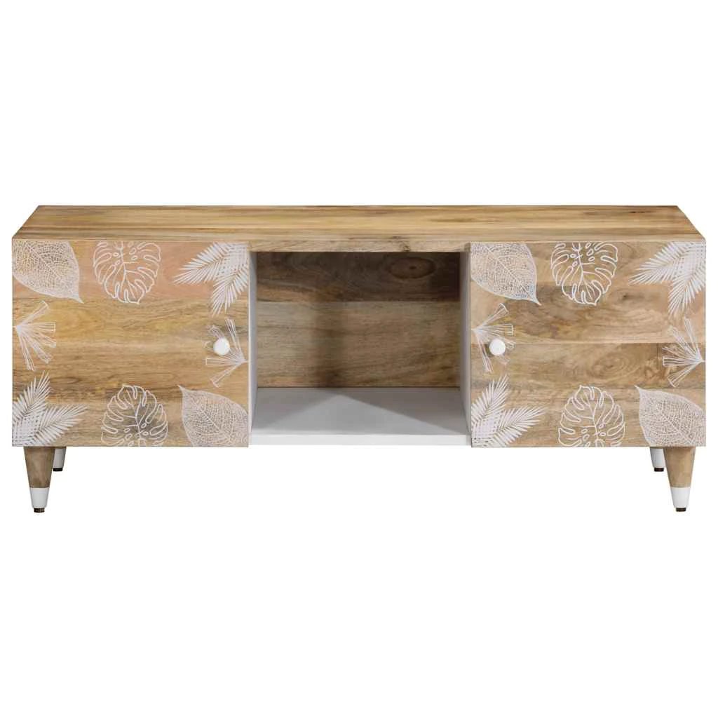 vidaXL VidaXL Coffee Table 100x54x40 Cm Solid Mango Wood Durable Handcrafted Living Room Decor - Coffee Table