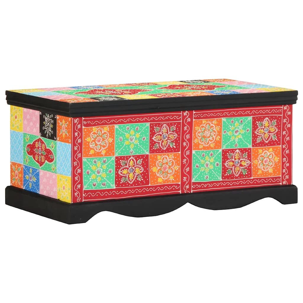 vidaXL Coffee Table 90x50x40 cm Multicolour Solid Mango Wood Durable Living Room by vidaXL