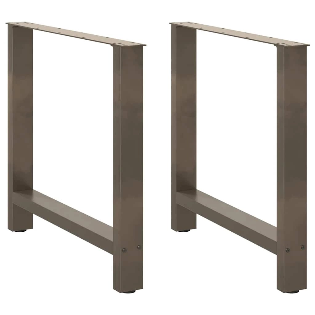 vidaXL VidaXL Coffee Table Legs 80x72-73 cm Powder Coated Steel Two Piece Set for Custom Tables - Coffee Table