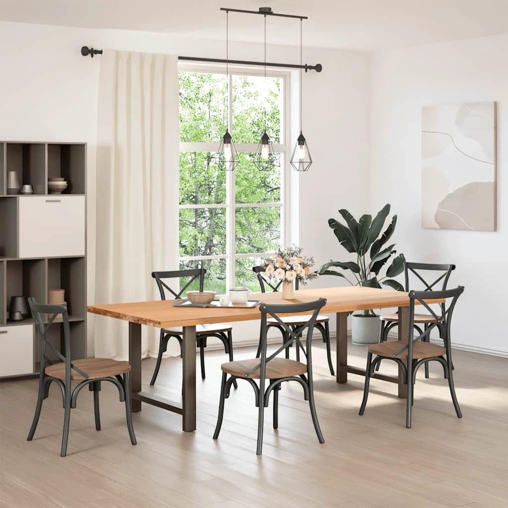 vidaXL VidaXL Coffee Table Legs 80x72-73 cm Powder Coated Steel Two Piece Set for Custom Tables - Coffee Table