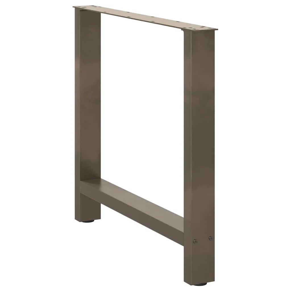 vidaXL VidaXL Coffee Table Legs 80x72-73 cm Powder Coated Steel Two Piece Set for Custom Tables - Coffee Table
