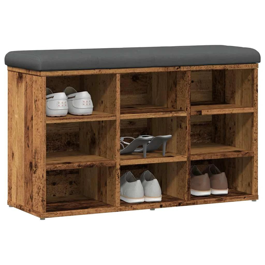 vidaXL vidaXL Shoe Bench 82x32x50 cm Engineered Wood - Shoe Storage