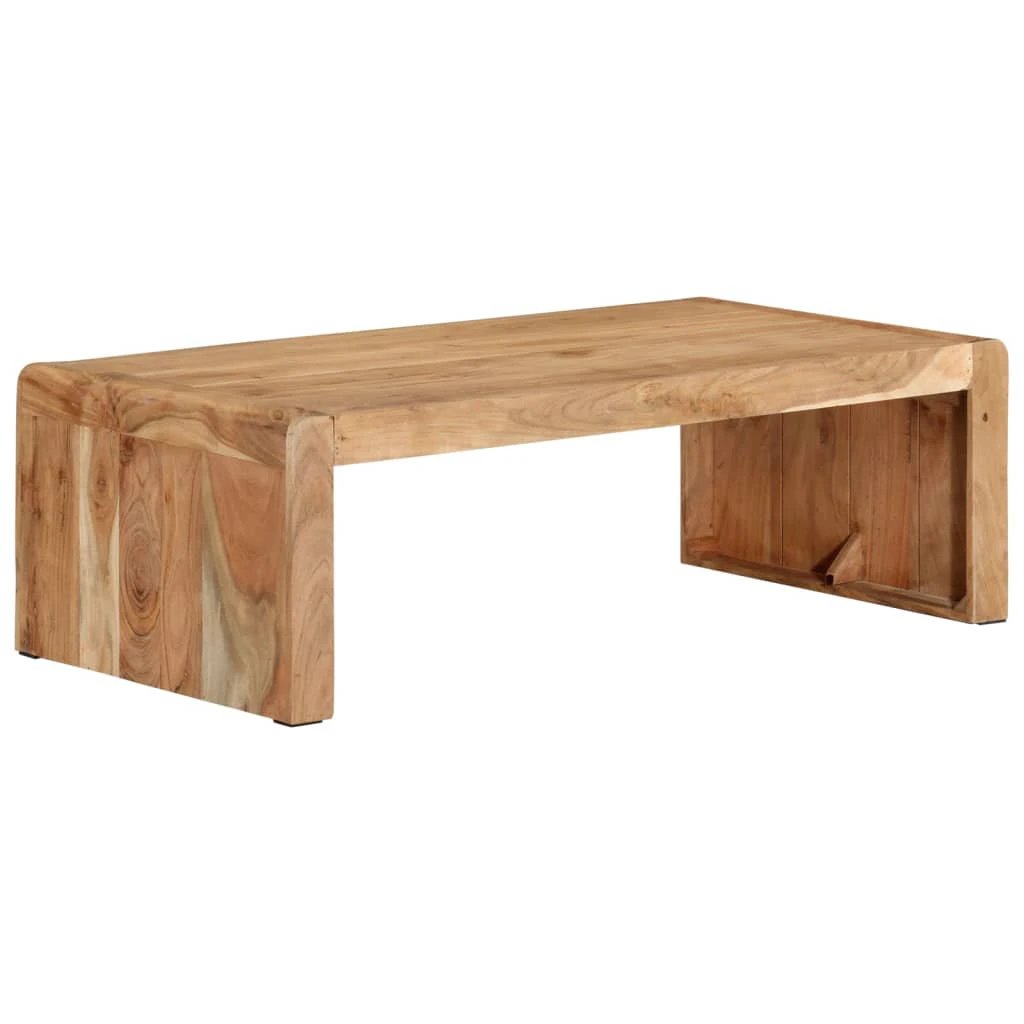 vidaXL Coffee Table 110x55x35 cm Solid Acacia Wood Durable Rustic Living Room Table by vidaXL