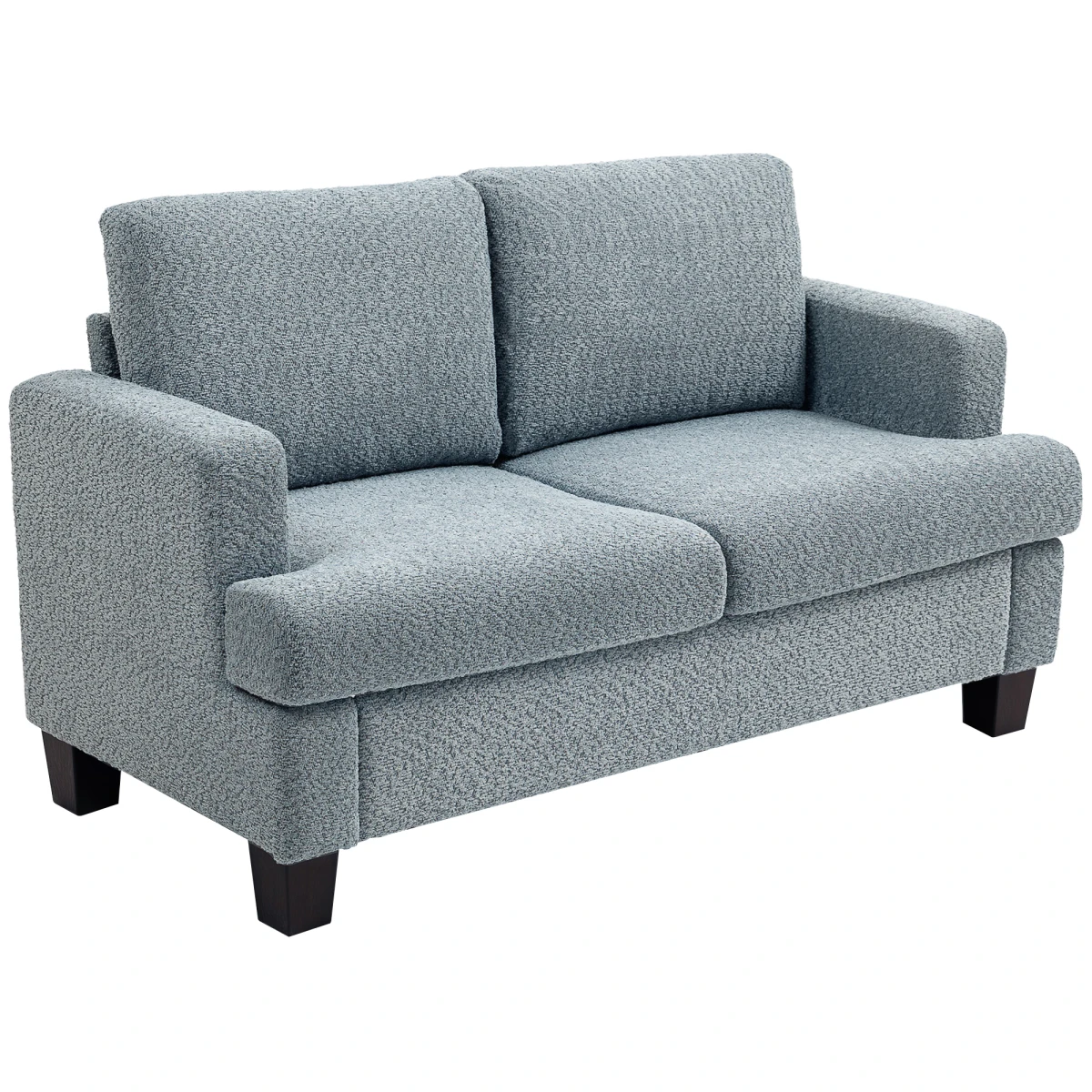 Homcom Chenille Loveseat 138 cm S Springs For Small Rooms by HOMCOM