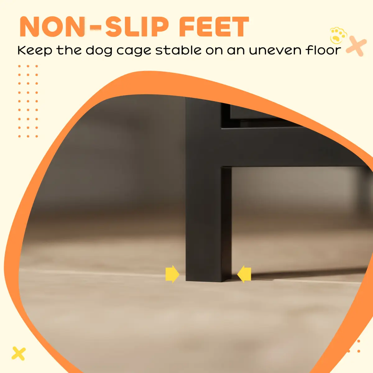PawHut PawHut Dog Crate Furniture with Anti-Chew Resistant Mesh for Medium Dogs - Dog Crate