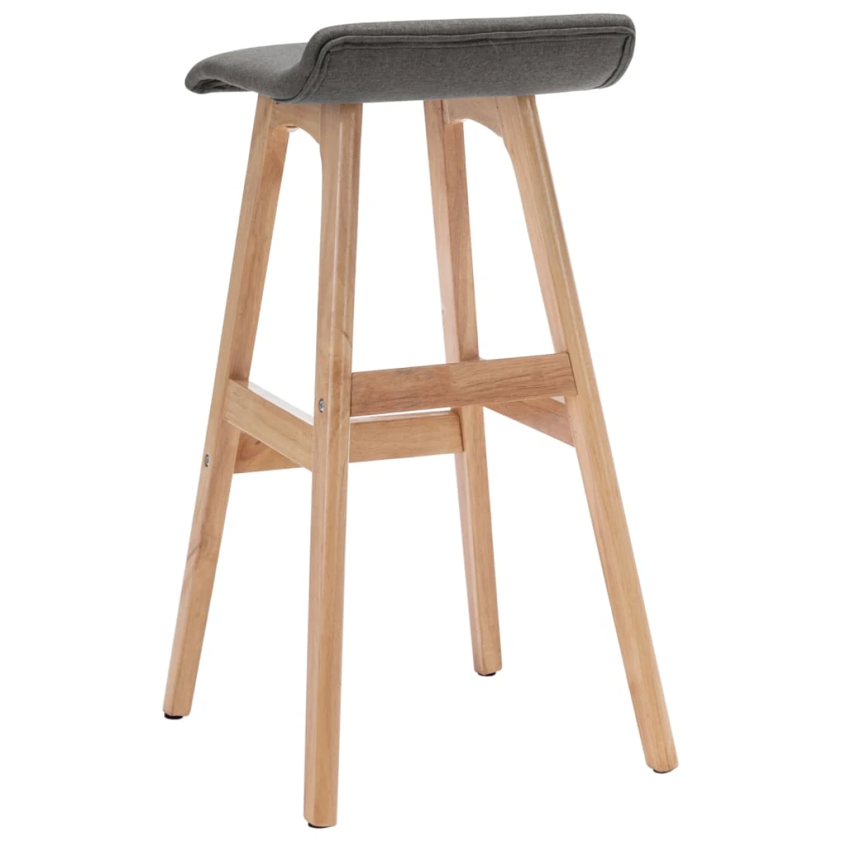 vidaXL vidaXL Bar Stool Dark Grey Fabric -