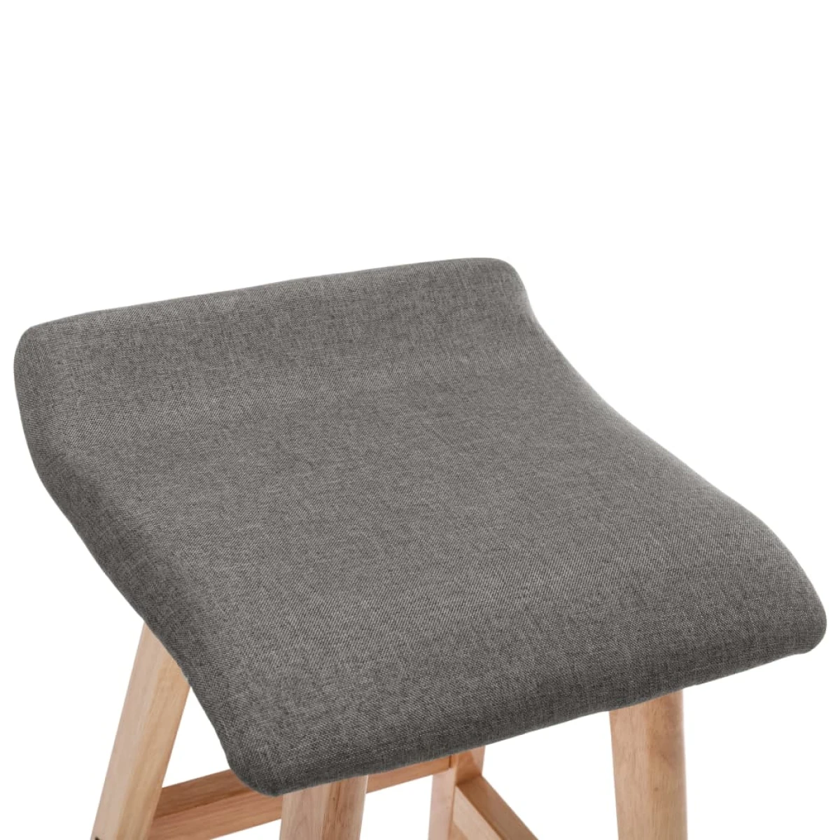 vidaXL vidaXL Bar Stool Dark Grey Fabric -