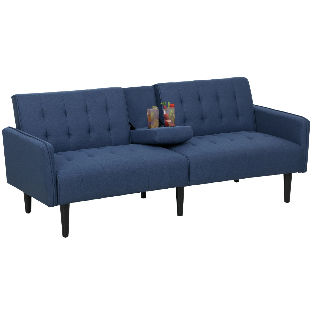 HOMCOM HOMCOM Sofa Bed 3 Seater With Storage Home Theater - Uncategorized Sofa Bed